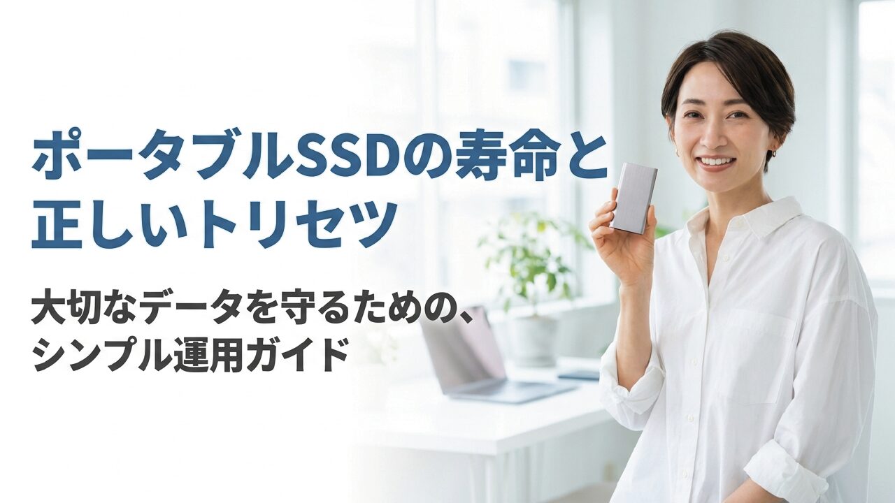 ポータブルSSDの寿命は何年？故障の前兆と長持ちさせる運用術