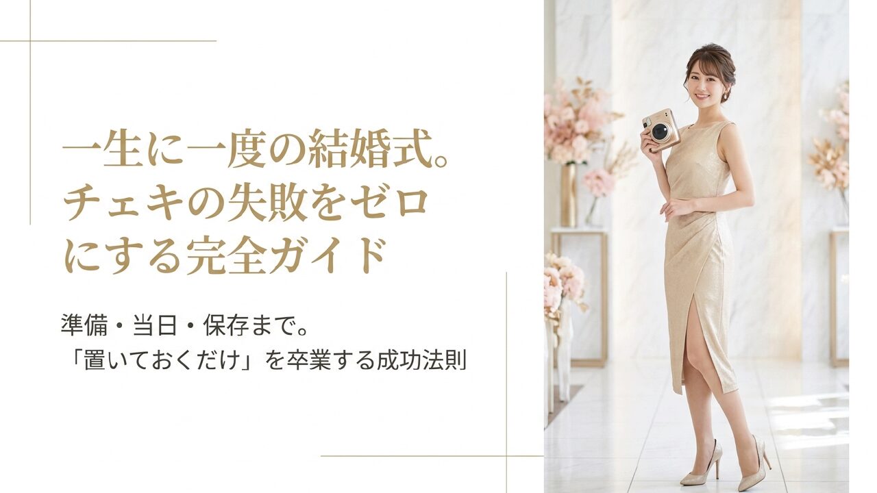 インスタントカメラで結婚式の失敗を防ぐ