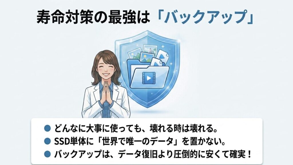 SSD単体に唯一のデータを置かない重要性