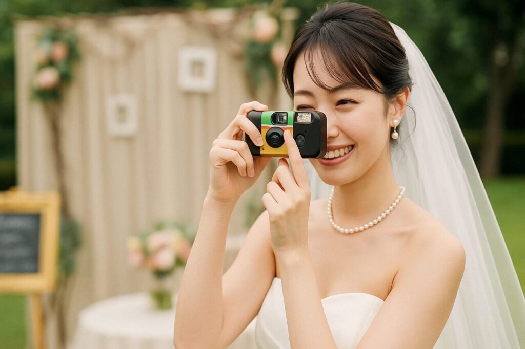 「写ルンです」 結婚式撮影でフラッシュの重要性