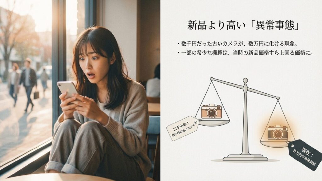 数千円だった古いカメラが数万円の特権価格になっている異常事態