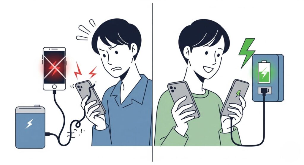電圧不足による充電トラブルの原因と対策