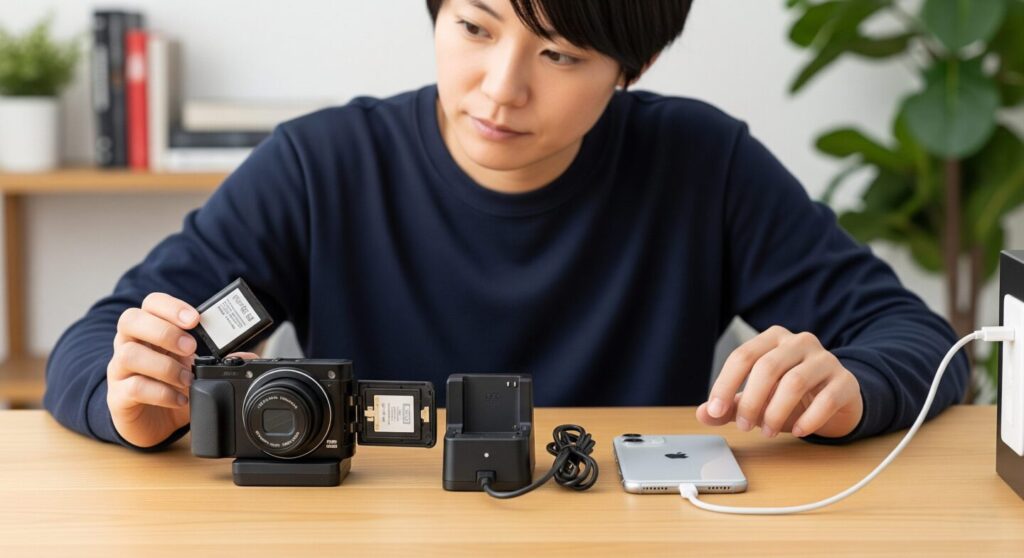 バッテリー持ちと充電方法の差