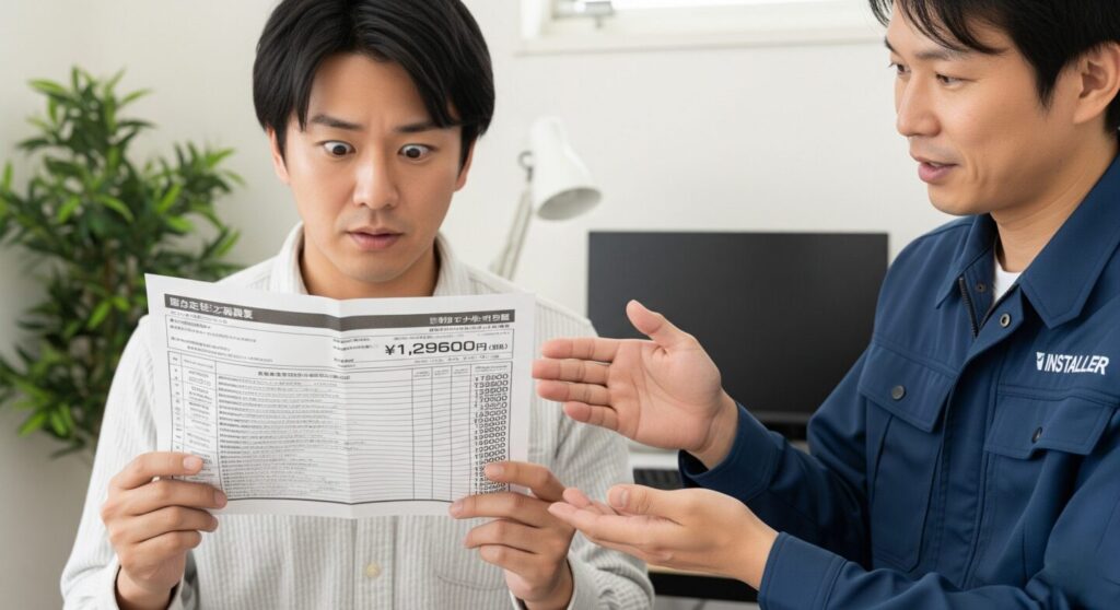 設置業者経由で購入する場合の費用感