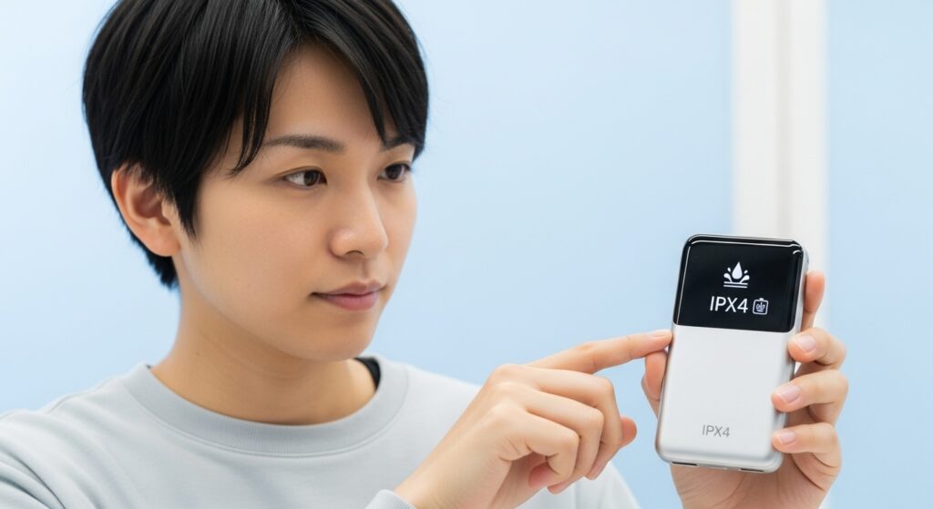 モバイルバッテリーや防水ケースのIPX防水規格