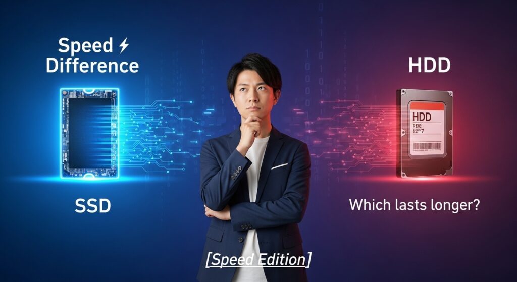 SSDとHDDの速度差 長持ちするのはどっち？【速度編】