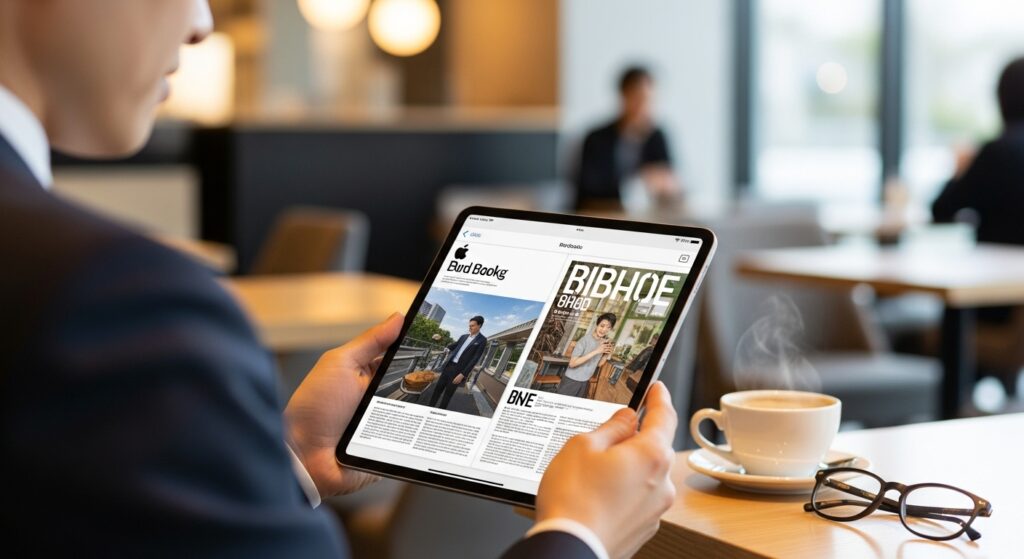Apple Booksで雑誌を読む方法