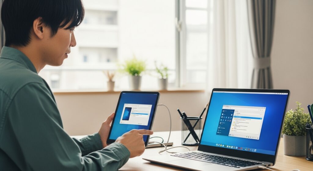iPadとWindowsパソコンの連携方法