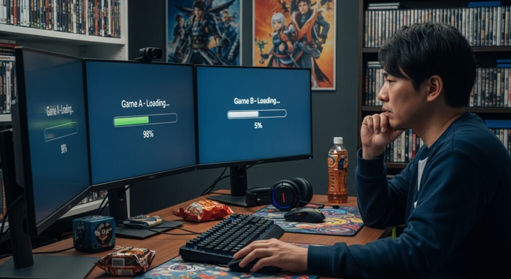 ゲームのロード時間の違いを比較