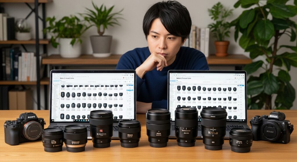 レンズラインナップの充実度を徹底比較