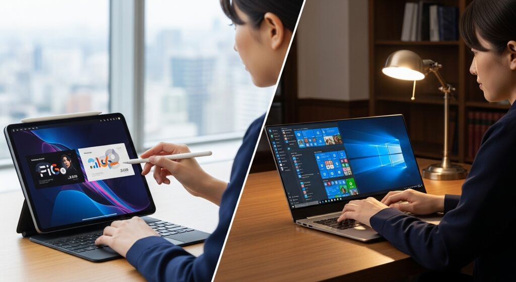 ビジネスにおけるiPadとWindowsの使い分け
