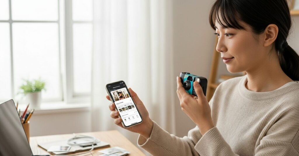スマホ転送で完結する現像方法