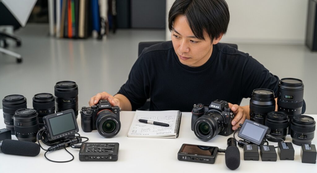 動画撮影における利便性の差をチェック