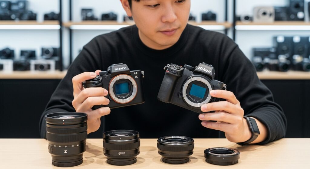 ボディとの互換性とアダプター使用の可否