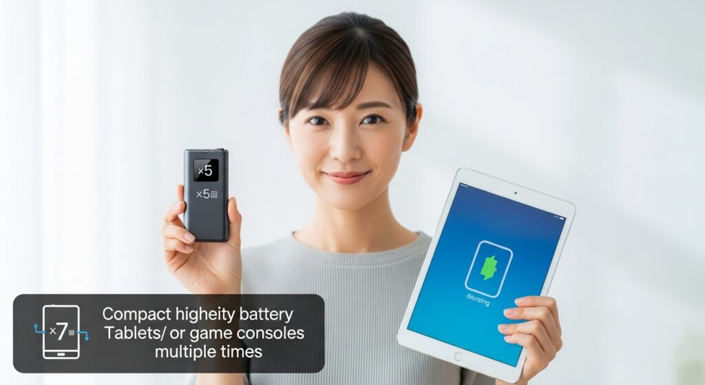 タブレットやゲーム機の充電回数