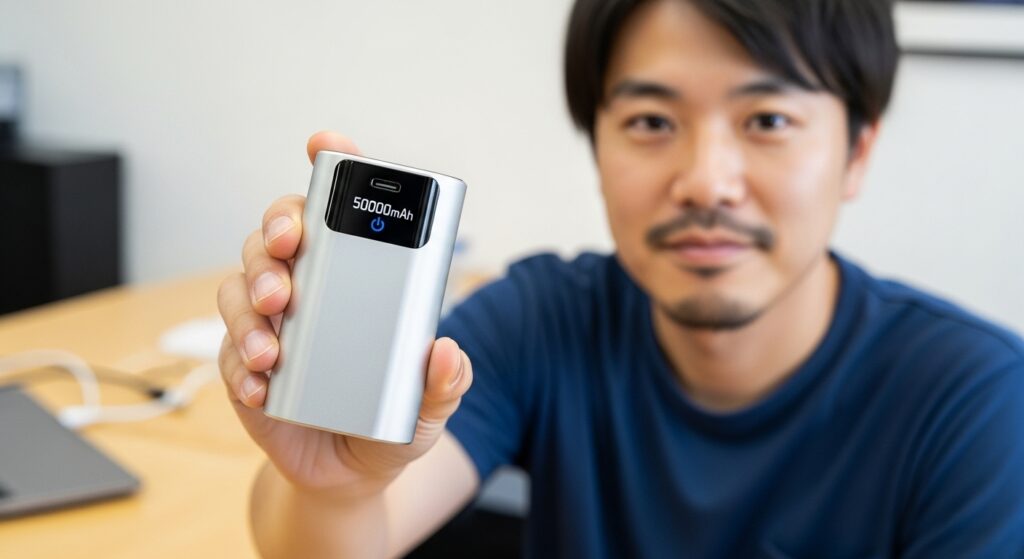 モバイルバッテリーの50000mAhは、どのくらい充電できる？