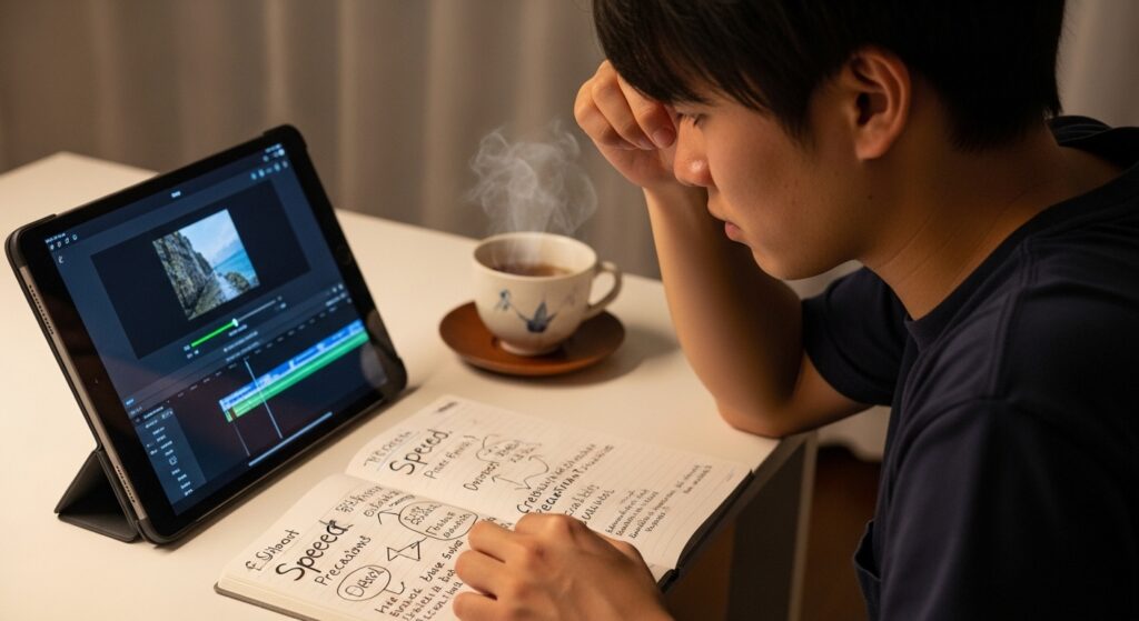 動画書き出しの速度と注意点