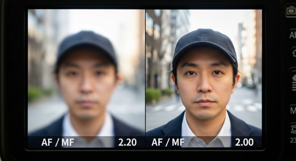 AF設定とMF切り替え