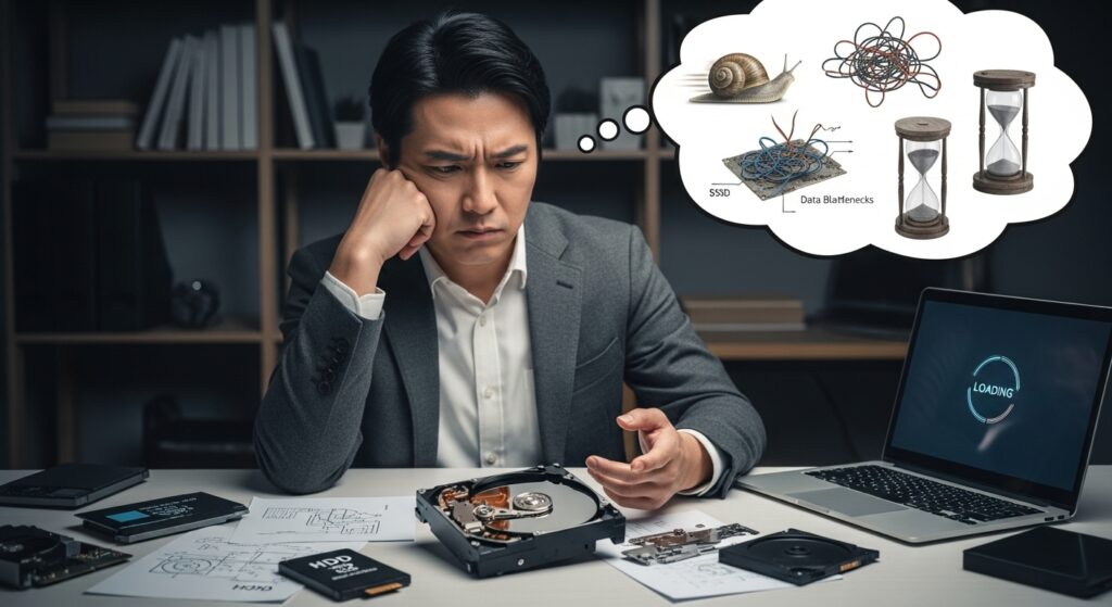 HDDが遅く感じる原因と物理的限界