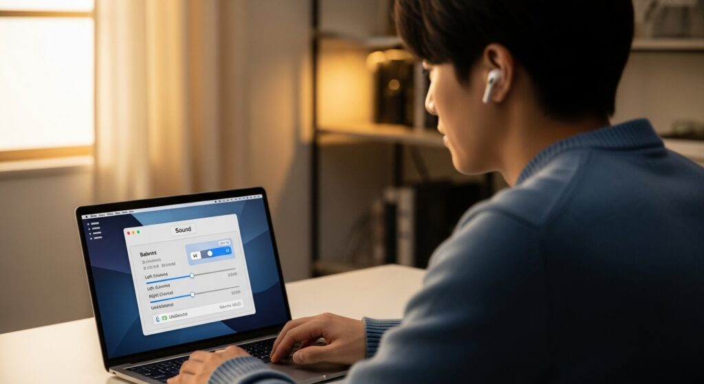 Macの出力バランス確認