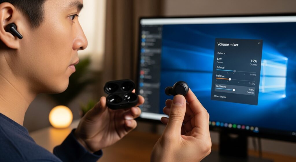 Windowsの左右音量バランス
