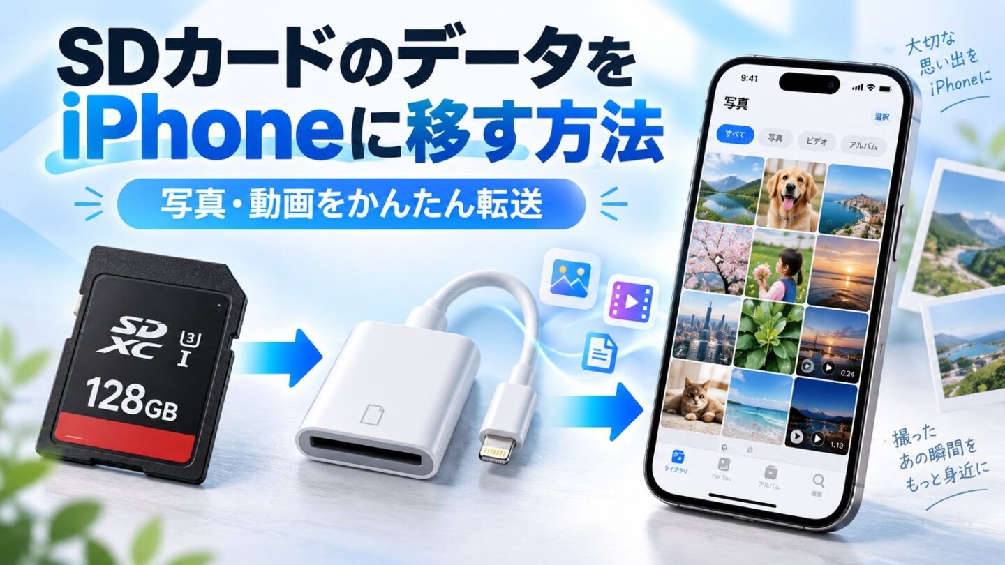 SDカードのデータをiPhoneに移す方法