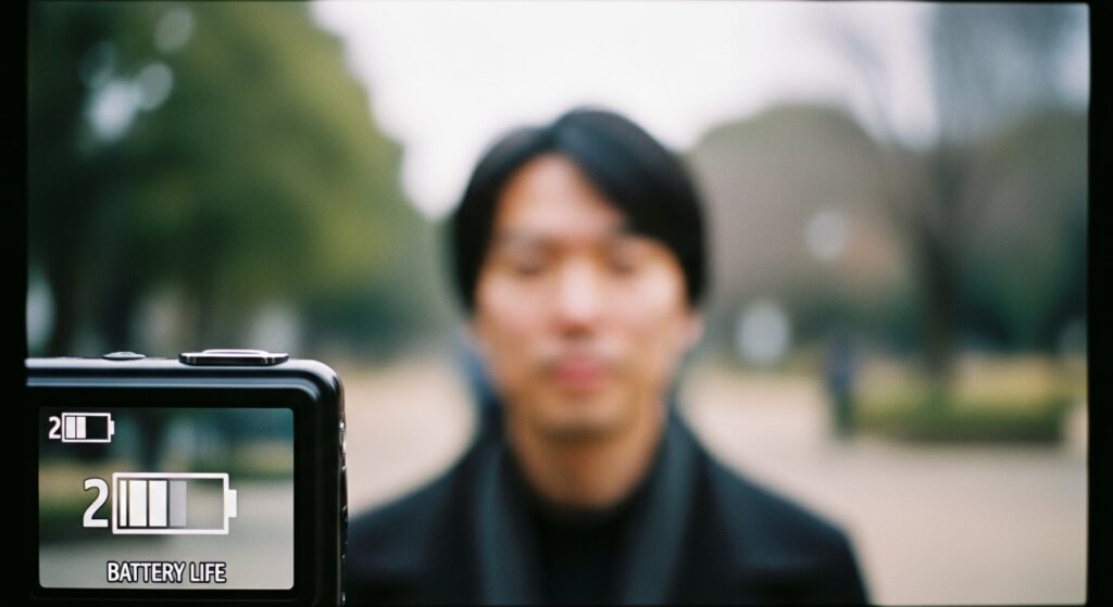 ピントが合わない時のバッテリー残量