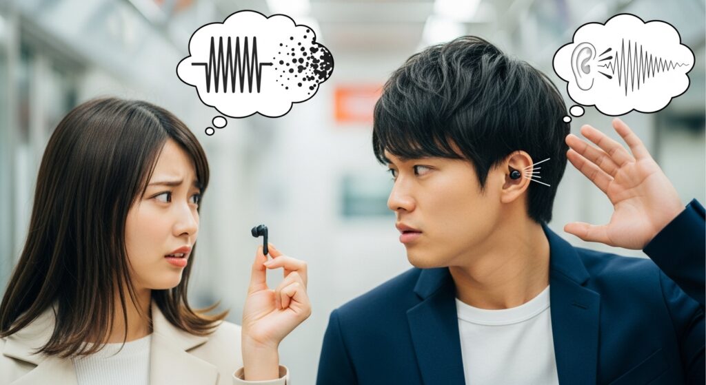 低音域減衰と音漏れ