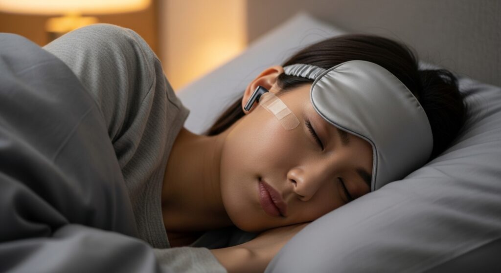 片耳で寝るべきかと落下・紛失対策