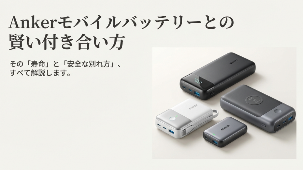 Ankerモバイルバッテリーの寿命の目安と捨て方など徹底解説