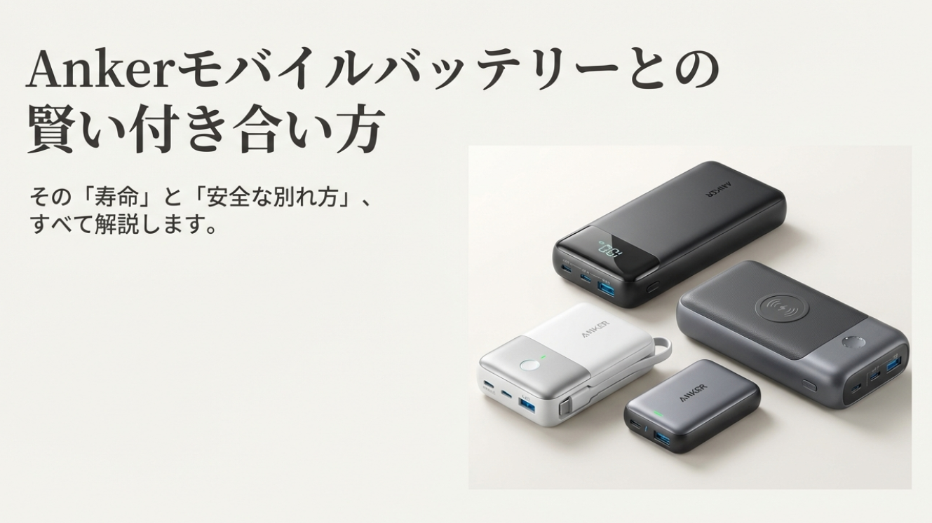 Ankerモバイルバッテリーの寿命の目安と捨て方など徹底解説