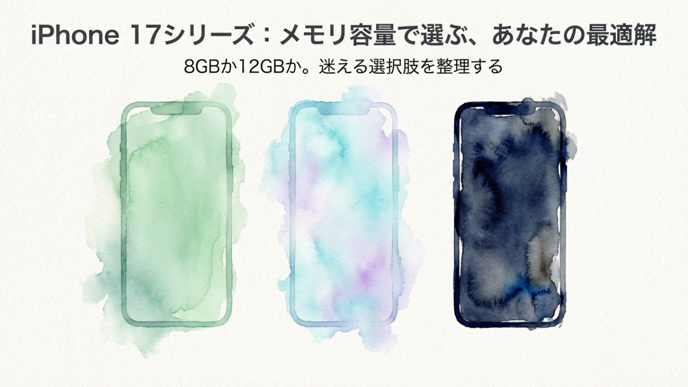 iPhone17シリーズのメモリ容量は？8GB/12GB徹底解説