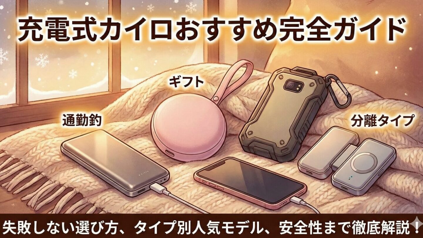 充電式カイロのおすすめ 通勤通学が楽になる神アイテム特集