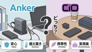 AnkerとCIOどっち？選び方を徹底比較