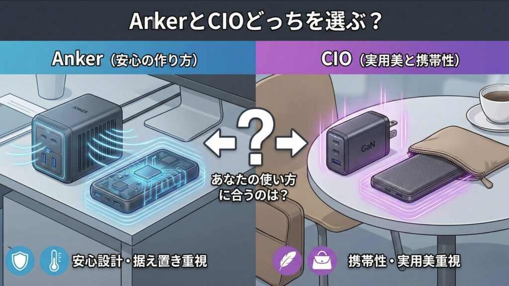 AnkerとCIOどっちを選ぶ?