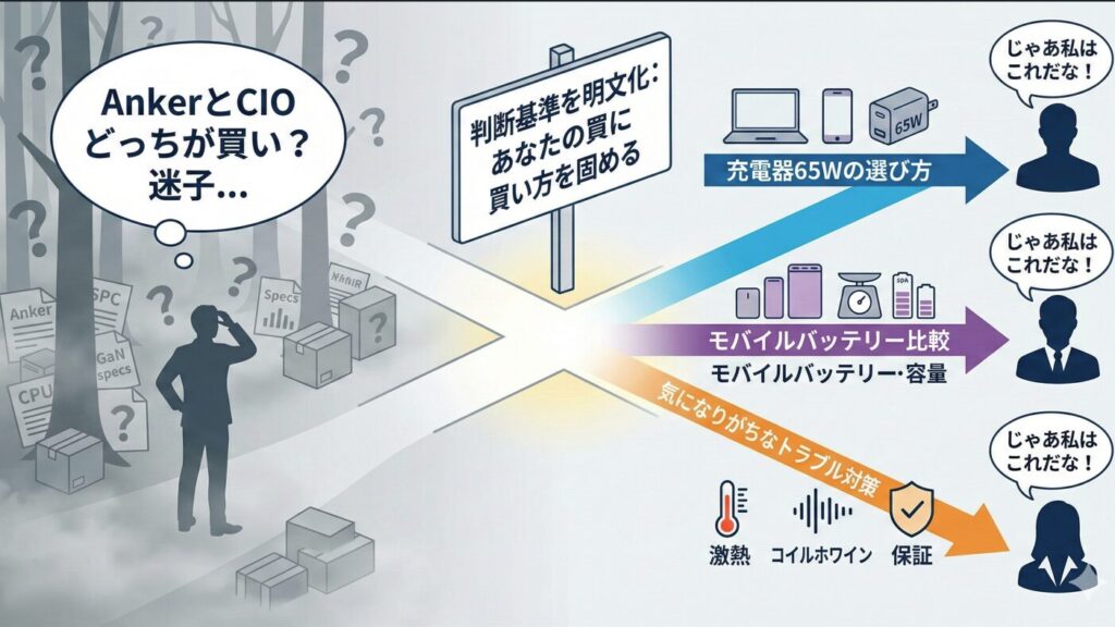 AnkerとCIOどっちが買い?