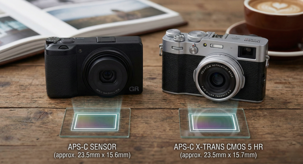 GR IIIとX100VIのAPS-C