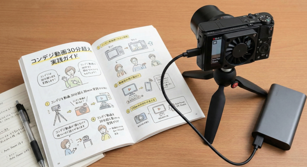 コンデジで動画を30分以上回す 止めない実践設定と運用完全ガイド