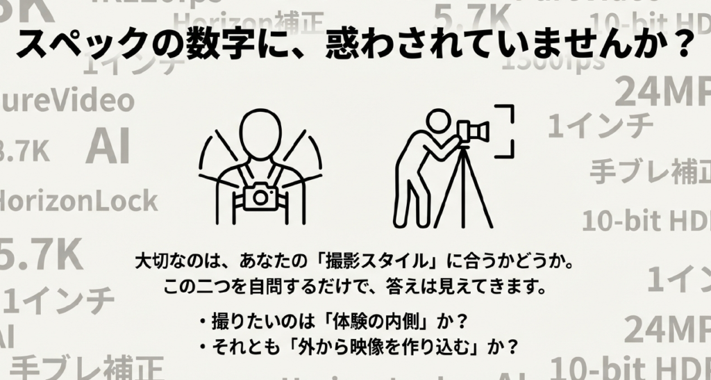 スペックとセンサーサイズ