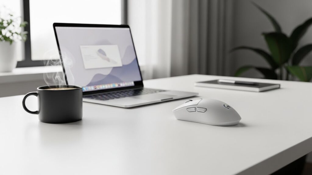 ロジクールの白マウスの汚れ完全対策