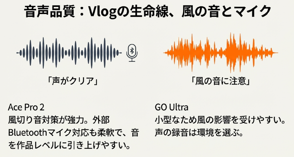 風切り音とBluetoothマイク