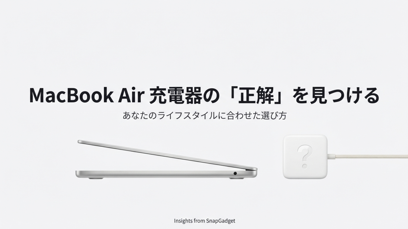 MacBook Airと充電器の選び方ガイド。SnapGadgetによる解説。