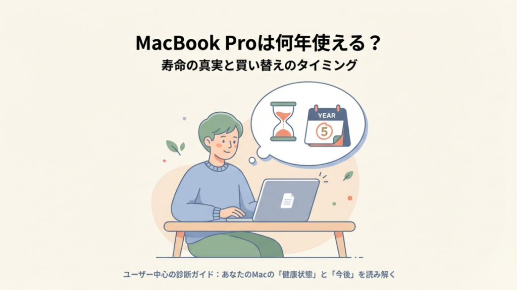 MacBook Proは何年使える？寿命と買い替え判断