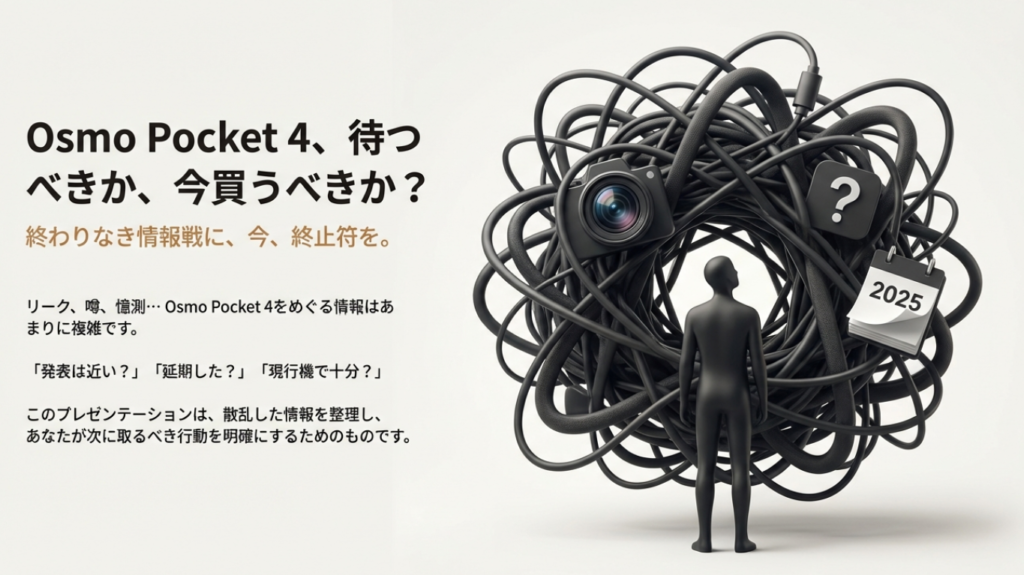 Osmo Pocket 4の発売日はいつ？噂される「Pro版」の2眼カメラ仕様と発売日予測