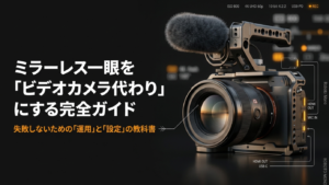【完全版】ミラーレスのビデオカメラ代わり！失敗しない設定と運用