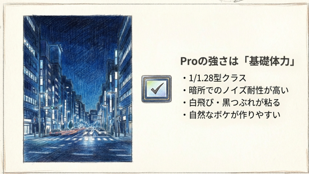 iPhone 17 Proの暗所撮影・基礎体力の強さ