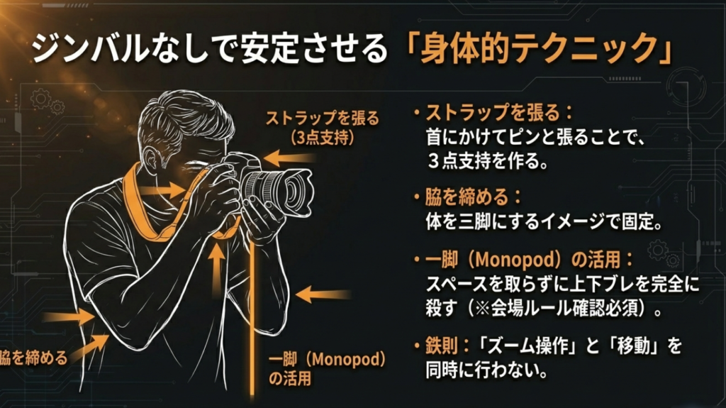ジンバルなしで安定させる具体テク