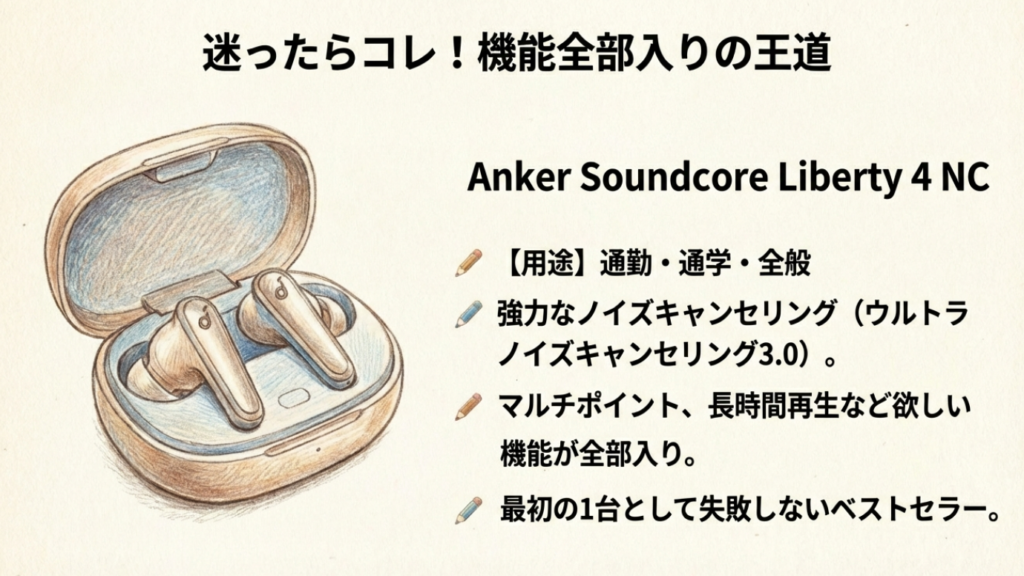 Anker Soundcore Liberty 4 NC 製品イメージ