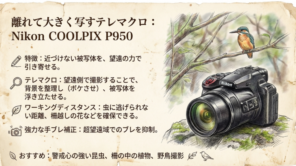 P950のテレマクロと手ブレ補正