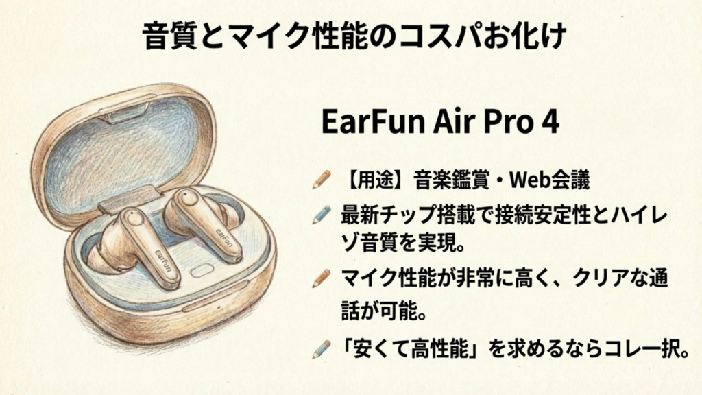 EarFun Air Pro 4 製品イメージ
